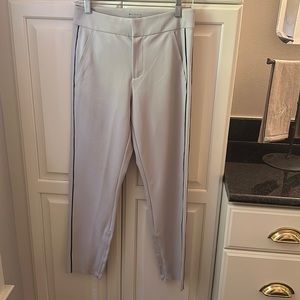 Athleta Women’s High-Rise Fitted Stellar Novelty Trouser Pants in Beige